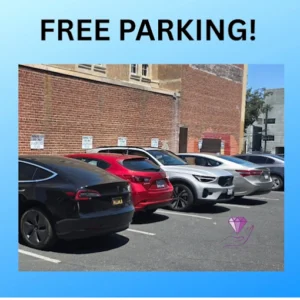 free parking at massage studio